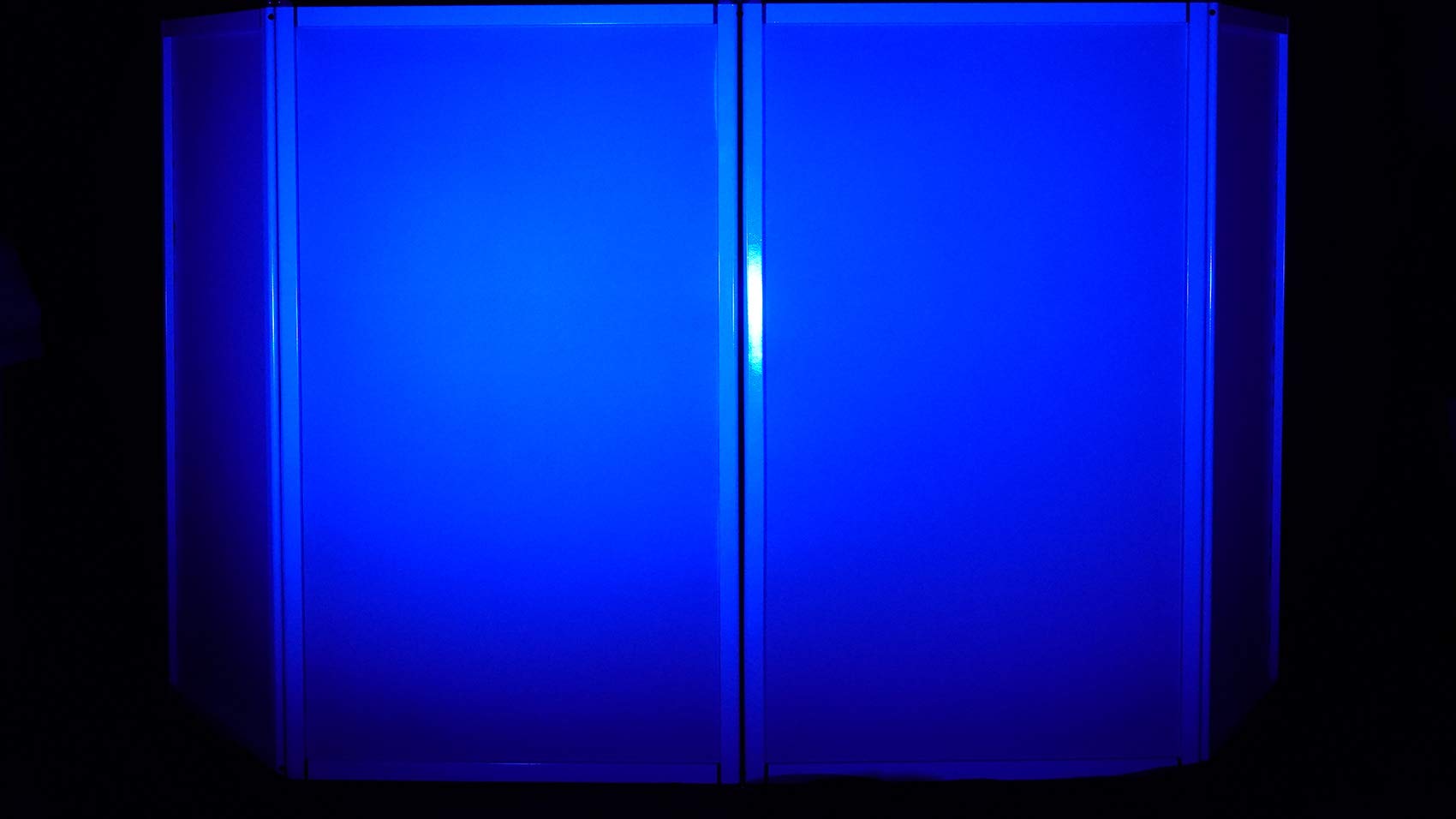 Rockville RFAAW 112 x 48″ DJ Event Facade, White Lightweight Aluminum Frame