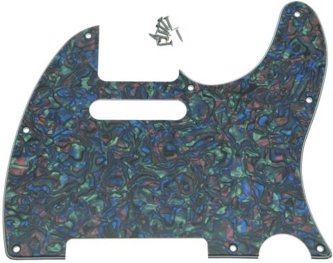 Dopro 8 Hole Tele Guitar Pickguard Scratch Plate fits USA/Mexican FD Telecaster Abalone Pearl