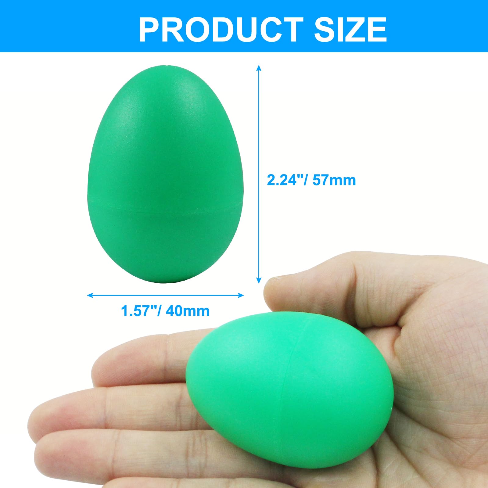 Hordion Adult Egg Shaker Set, 14pcs Professional Percussion Musical Eggs