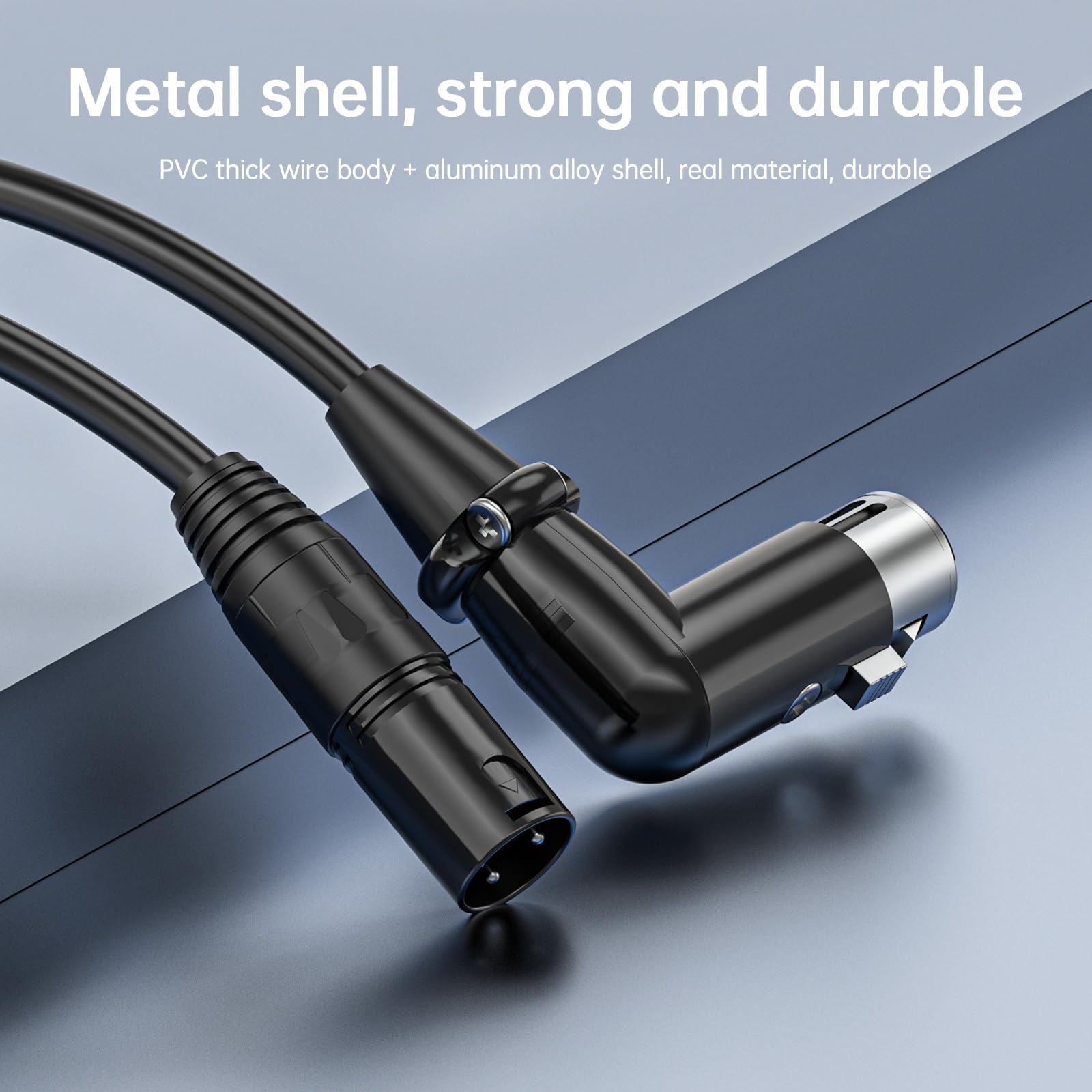 ZTOXLR XLR Cables – 6 Pack Gold-Plated 3-pin XLR Speaker & Mic Cables, 3.3 ft Balanced