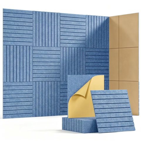 Waister Soundproof Wall Panels, 12‑Pack, 0.47 Inch Thick -Sky Blue