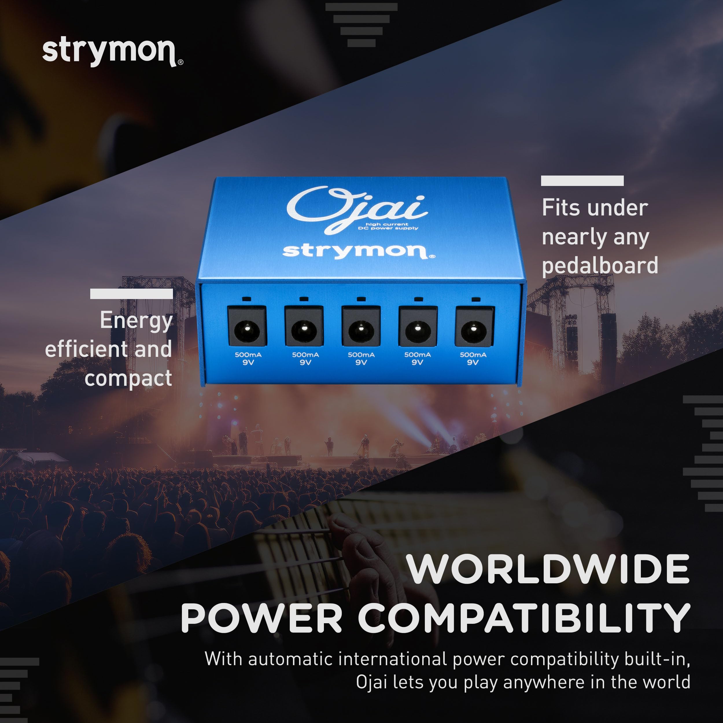 Strymon Ojai 5-Output High Current Guitar Pedal Power Supply