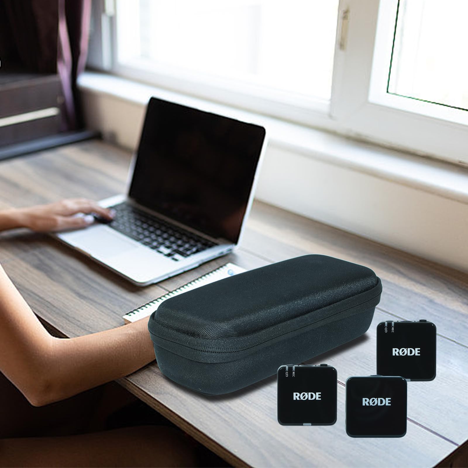 ILouxNei Case Compatible with RØDE Rode Wireless GO Gen 3 III/II Compact Wireless Mic,Black(Only Case)
