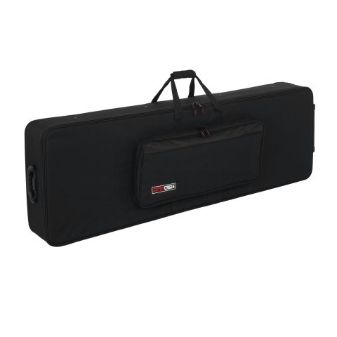 Gator Cases Lightweight Keyboard Case with Pull Handle and Wheels; Fits Extra Large 88-Note Keyboards (GK-88XL)