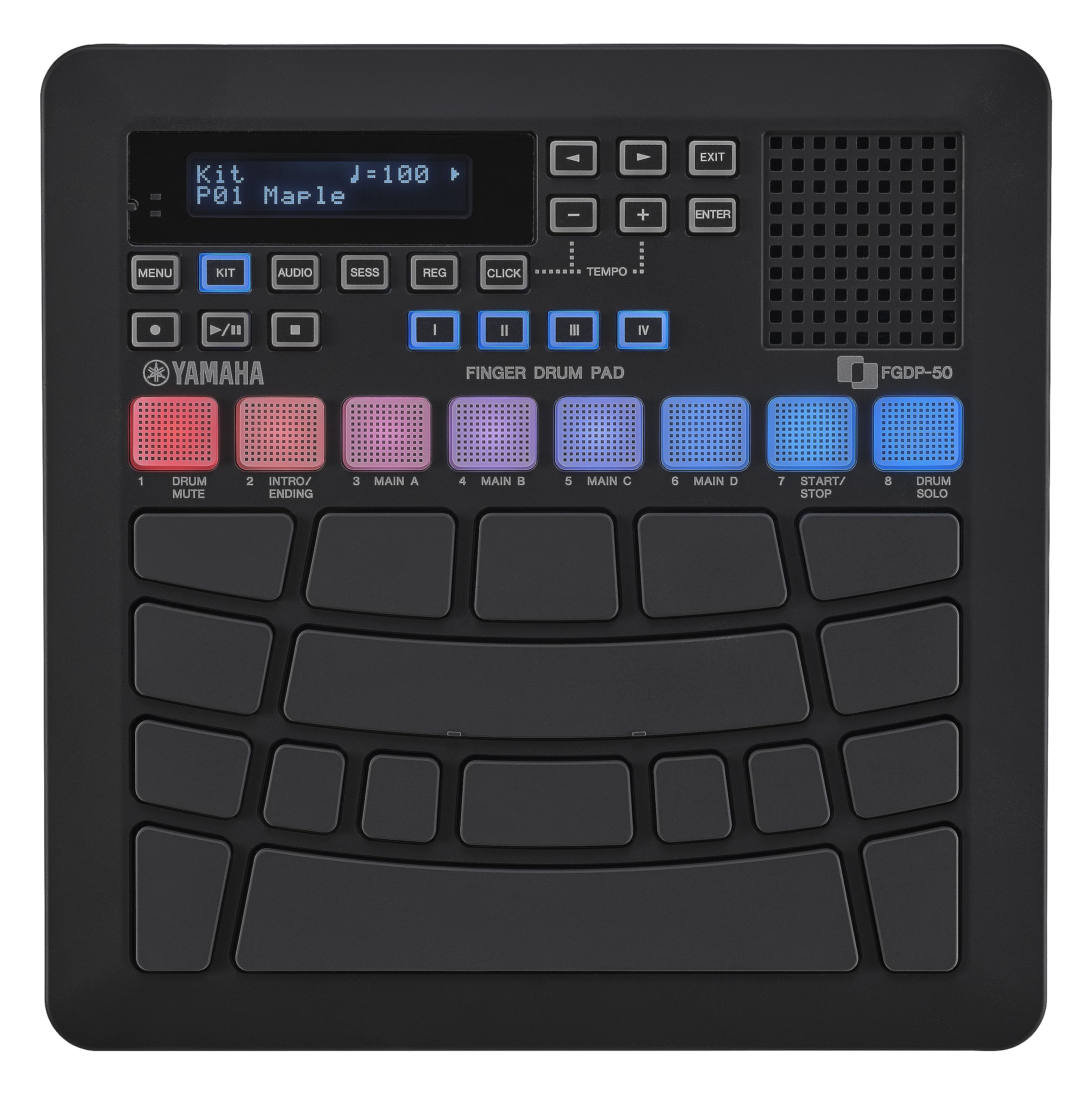 Yamaha FGDP-50 Finger Drum Pad ? Portable Electronic Drum Pad with Built-In Sounds, Speaker, USB MIDI, and Battery Power for On-the-Go Music Making