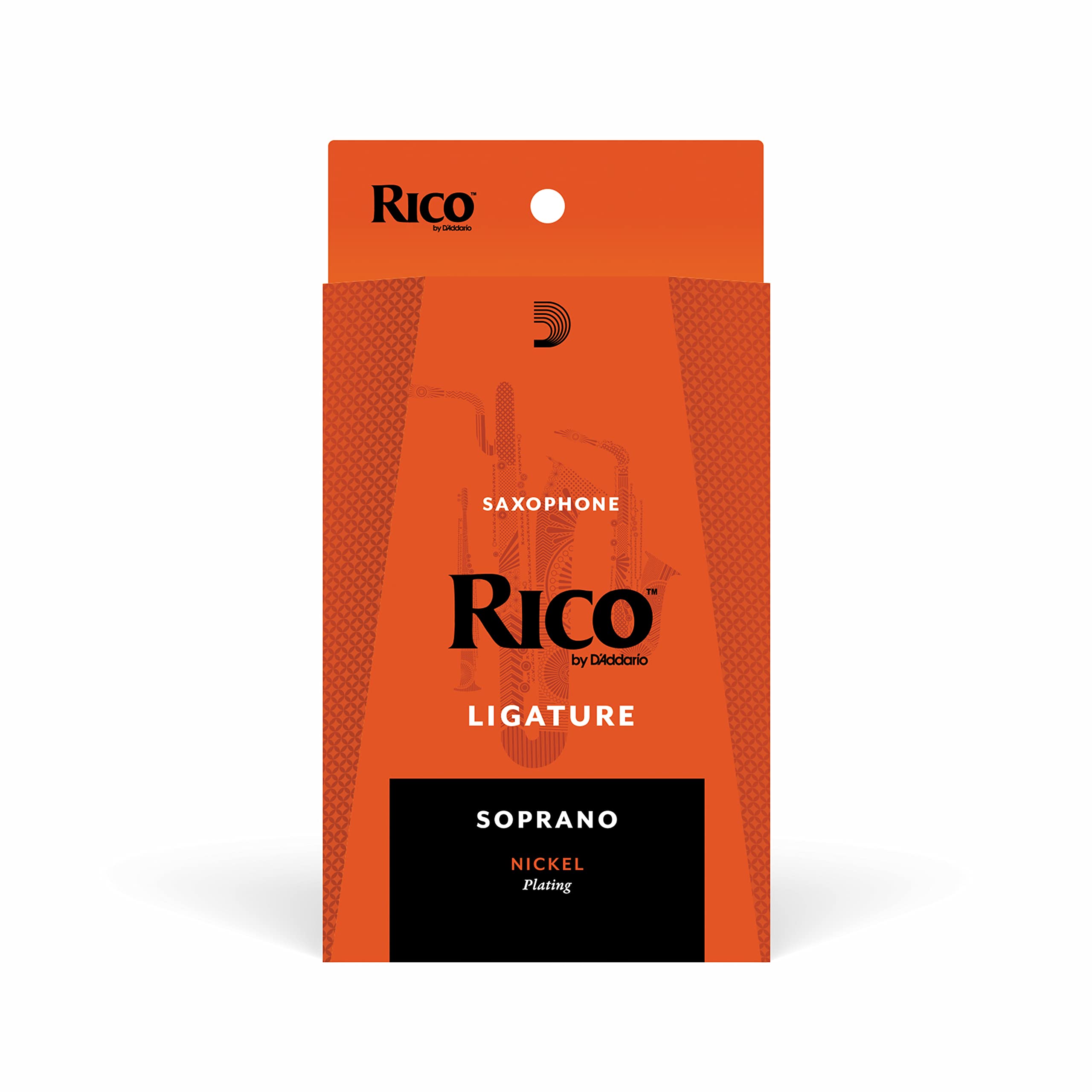 D’Addario Rico Ligature, Soprano Sax, Nickel Plated