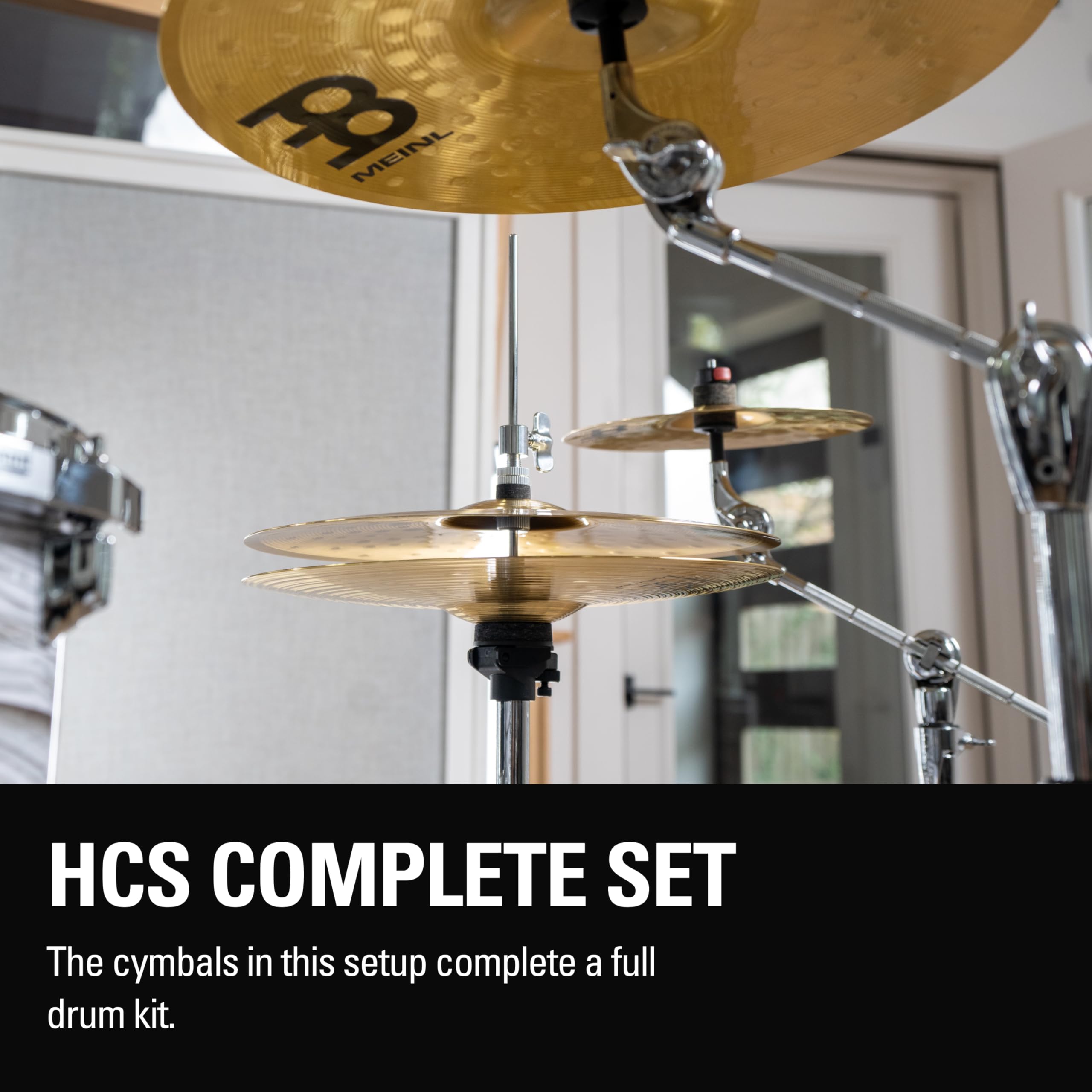 Meinl Cymbal Set Box Pack with 14” Hihats, 20” Ride, 16” Crash, Plus a FREE 10” Splash – HCS Traditional Finish Brass – Made In Germany, 2-YEAR WARRANTY (HCS141620+10)