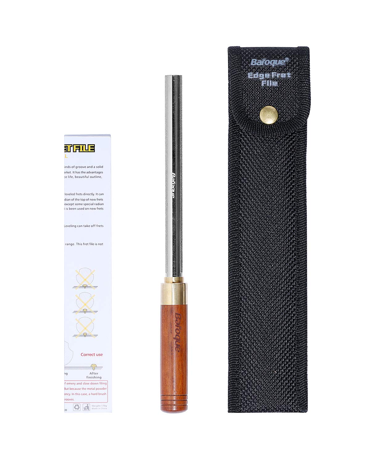 Baroque Fret Crowning Files Diamond, Guitar Fret Crown Dressing File
