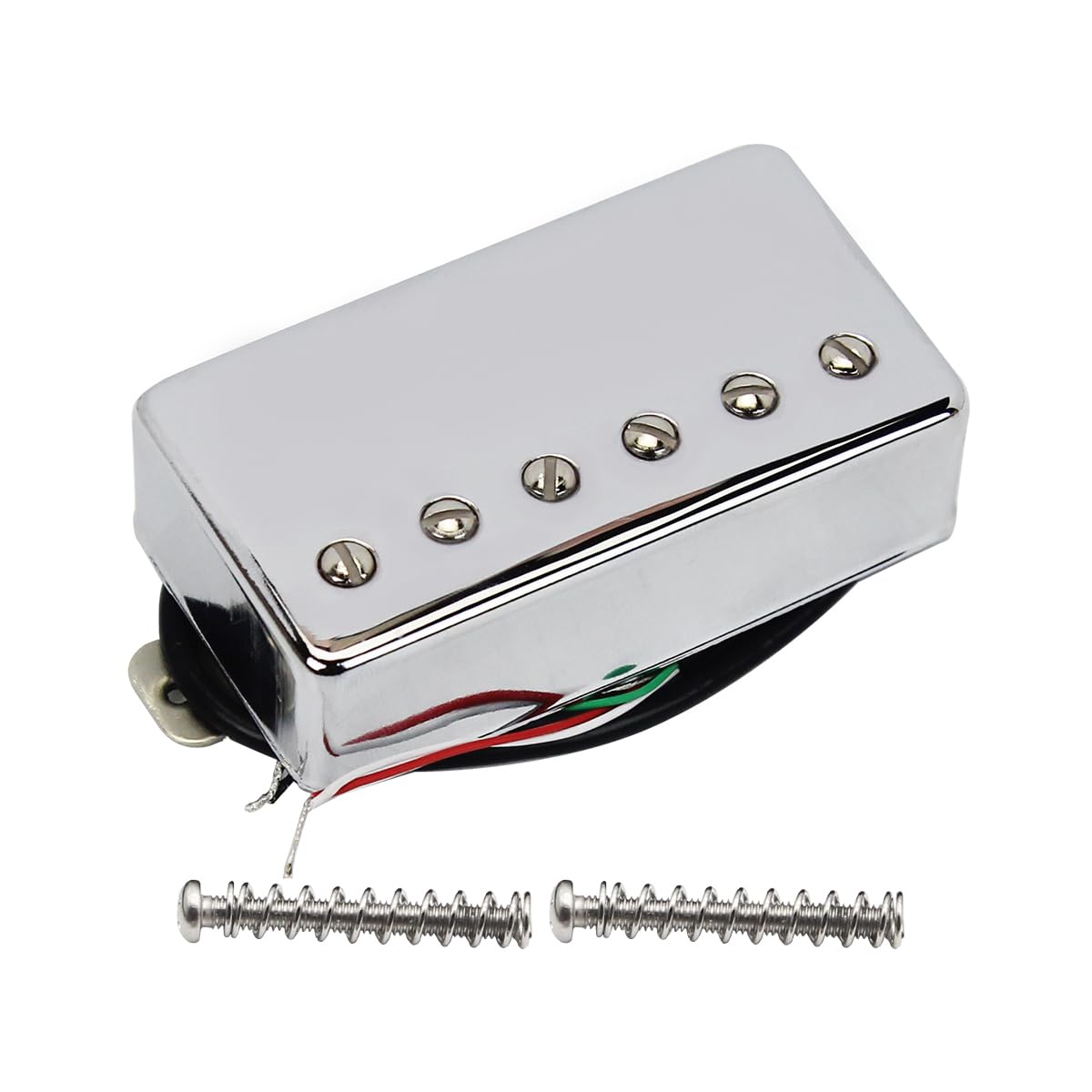 FLEOR Humbucker Pickup Ceramic Guitar Bridge Pickup Set Chrome Fit LP Style Electric Guitar