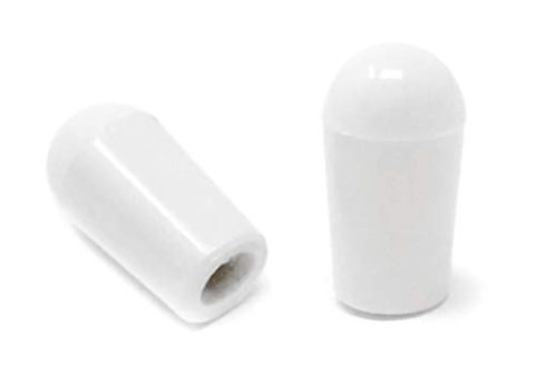 Vintage Forge White Toggle Switch Tip Caps Compatible with Gibson USA Les Paul Electric Guitar (2-Pack) LPST10-WHT