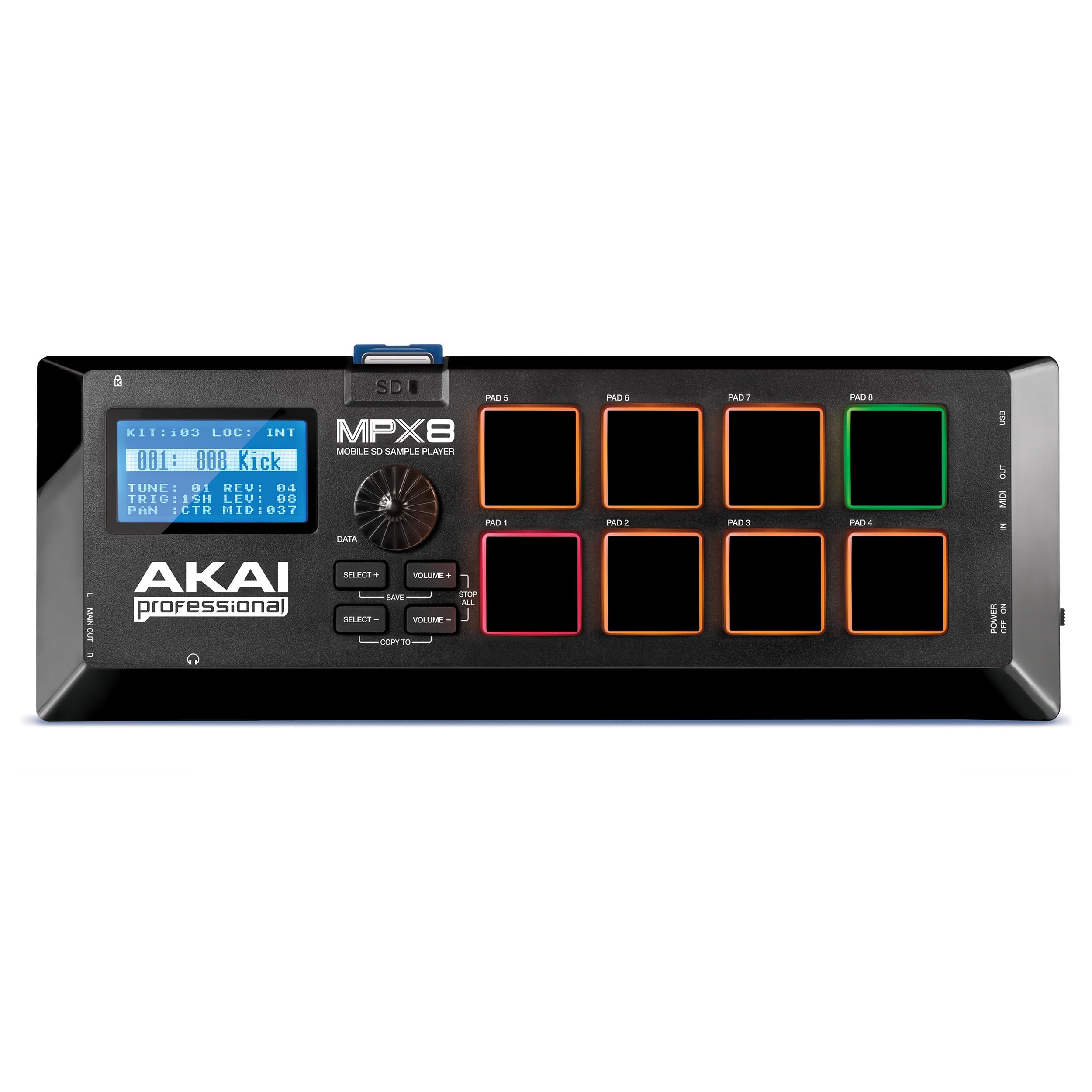 Akai Professional MPX8 USB MIDI Sample Pad Controller