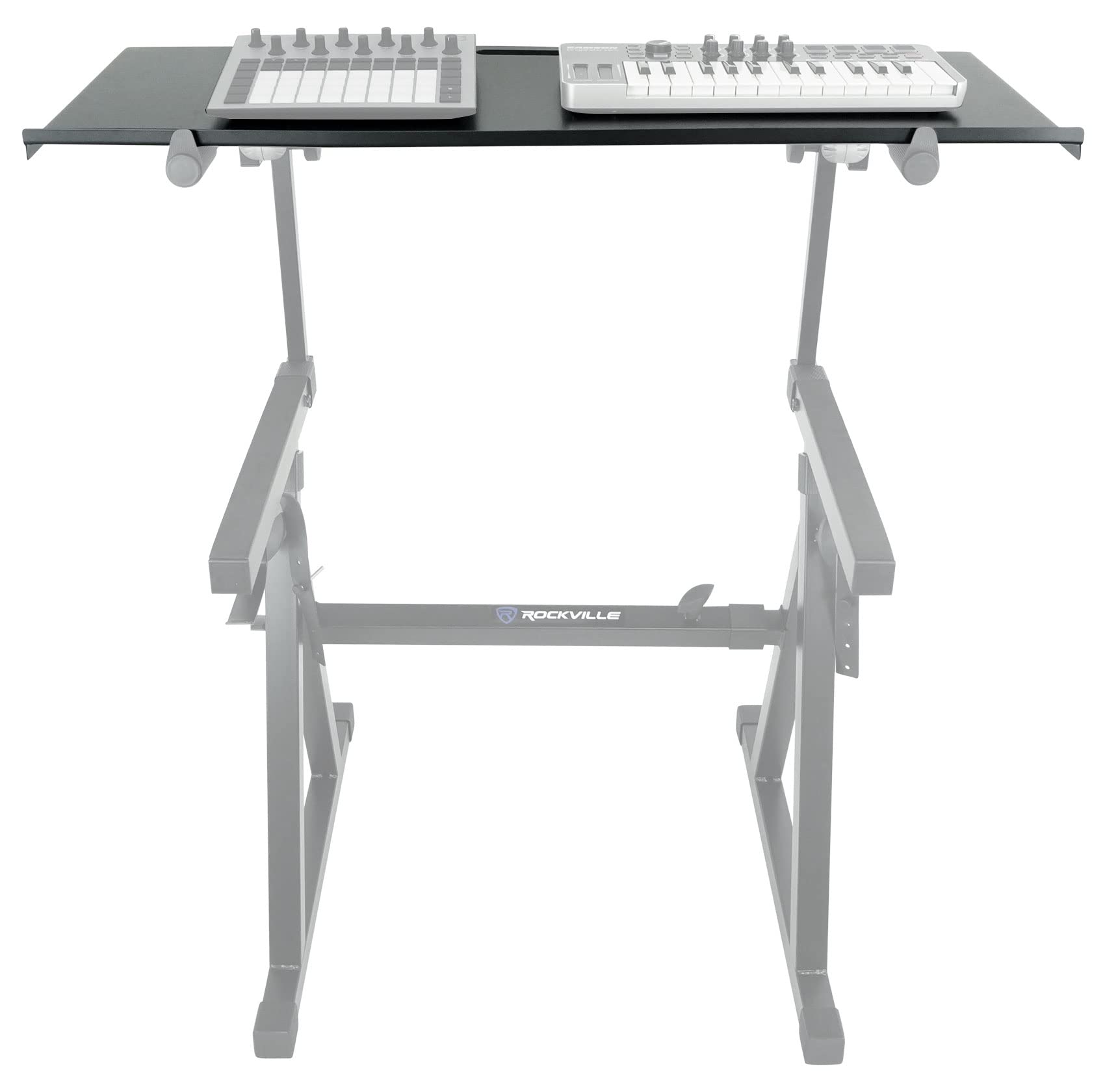 Rockville Z-Shelf Universal Utility Shelf for Z-Stand with Second Tier