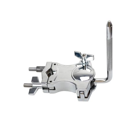 L-Rod Cowbells Clamp, Adjustable Percussion Drum Set Extension Clip, Drum Clamp Cowling Mounting Bracket Expansion Clamp for Toms, Clappers Tambourines, Mini Timbales