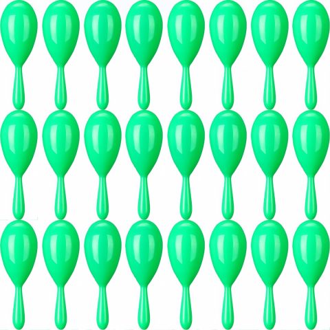 GCQJOQ 24 Pcs Mini Maracas for Kids, 4.3 Inch Plastic Maracas