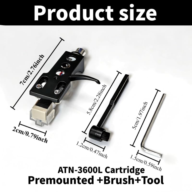 AT-3600L Cartridge Headshell, Replacement for Technics