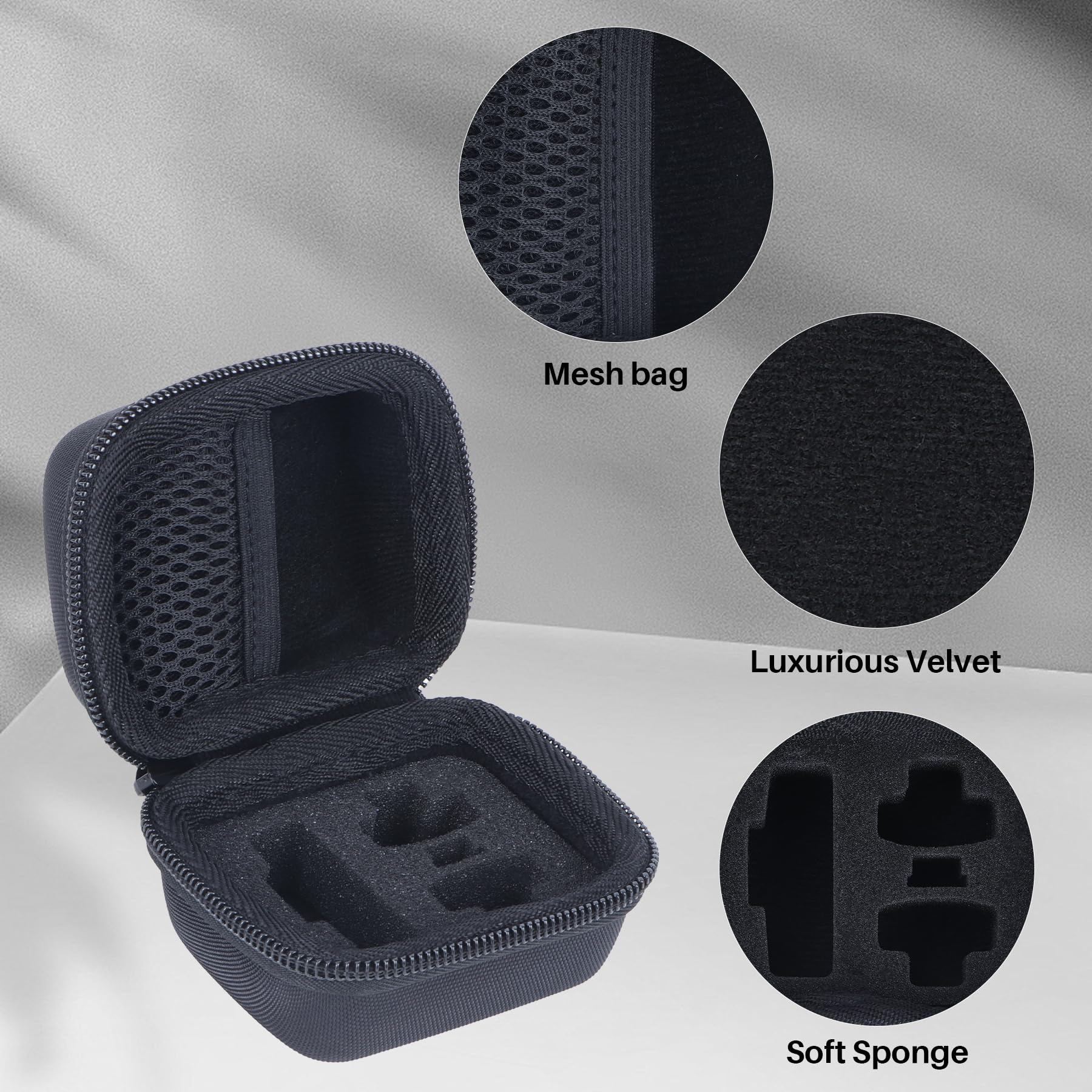 Lebakort Storage Case Compatible with DJI Mic Mini (2 TX + 1 RX) Wireless Lavalier Microphone (Storage Case for Mic)