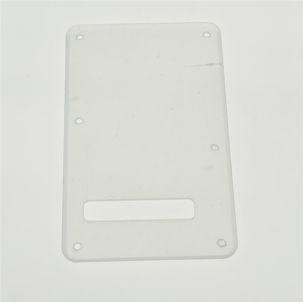 KAISH Clear ST/Strat Style Standard Guitar Back Plate ST Tremolo Trem Cover for USA Strat/Stratocaster Transparent