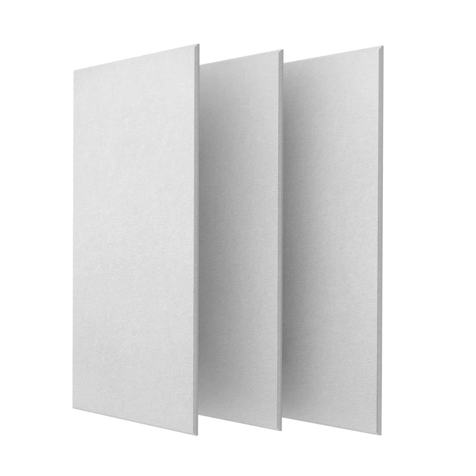 3 Pack Acoustic Panels, 47.2 x 23.6 Inches Sound Proof Panels, White