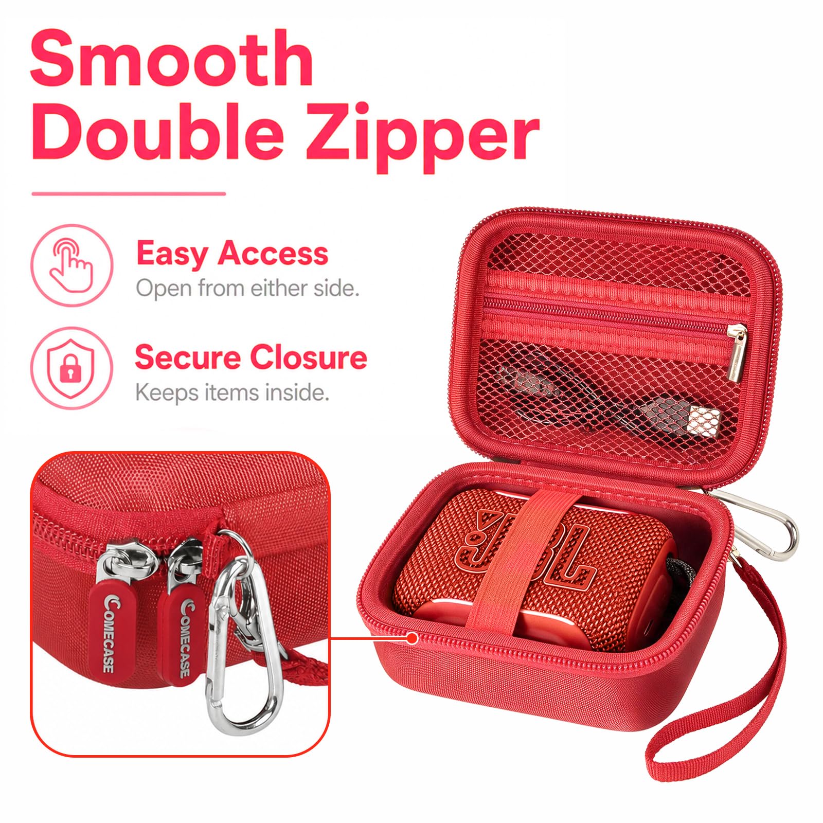 Hard EVA Carrying Case Compatible with JBL Go 5/4/3 Ultra-Portable Speaker