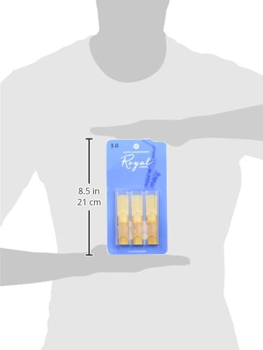 D’Addario RJB0330 Organics Royal Alto Saxophone Reeds Strength 1.5, 3-Pack