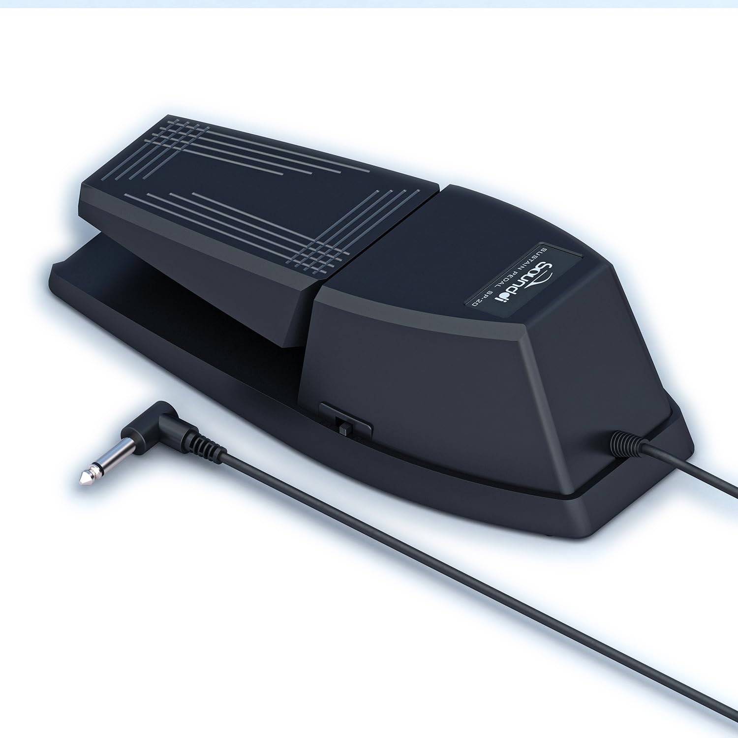 Universal Sustain Pedal for Digital Pianos – Extra-Wide Ergonomic Design with Anti-Slip Silicone Pads, Tilted Comfort Surface & Polarity Switch (Applicable to All brands on the market)