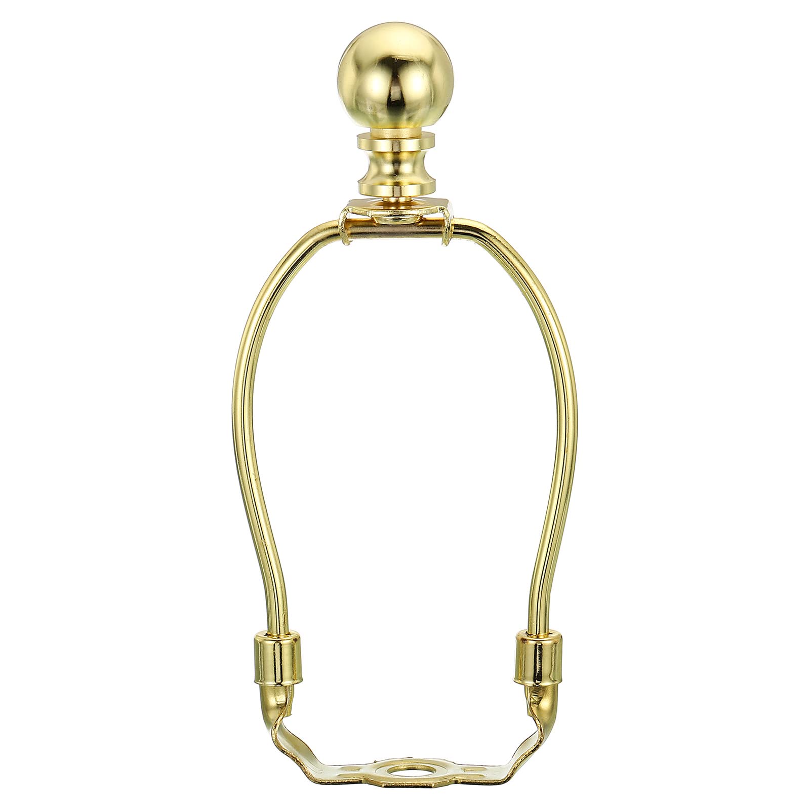 PATIKIL 5 Inch Lamp Harp Kit with Finial, 1 Set Gold Bracket Holder
