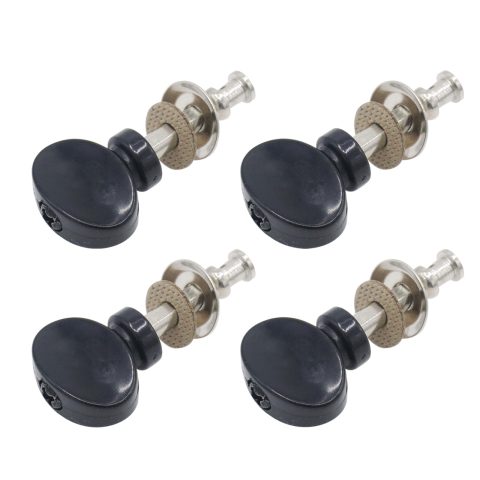 CashBeat 4Pcs Ukulele Tuning Pegs, Black Metal Machine Heads Tuners