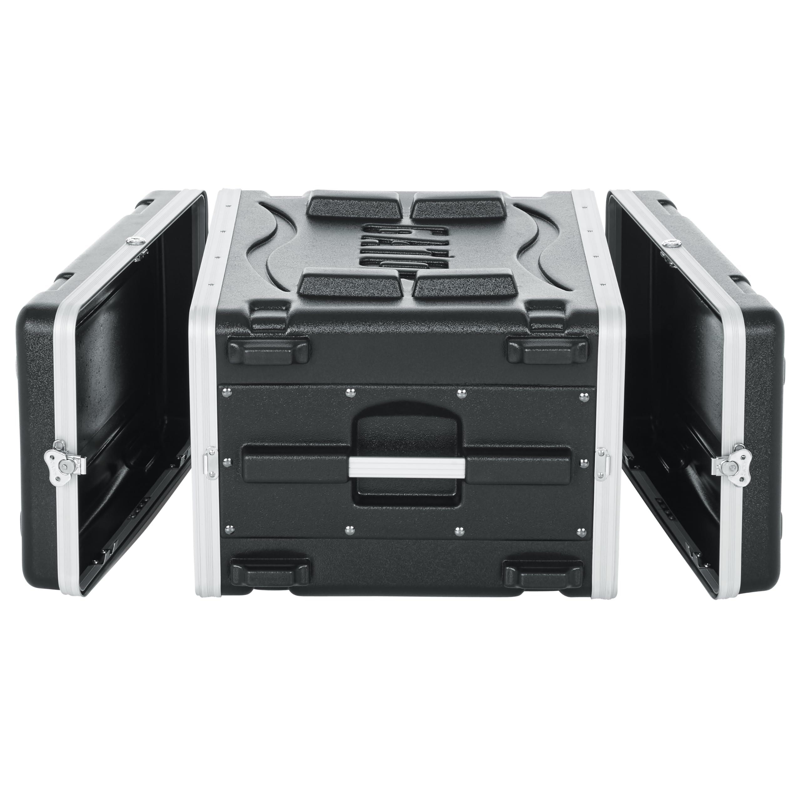 Gator Cases Lightweight Molded 6U Rack Case with Heavy Duty Latches, Standard 19.25″ Depth (GR-6L)