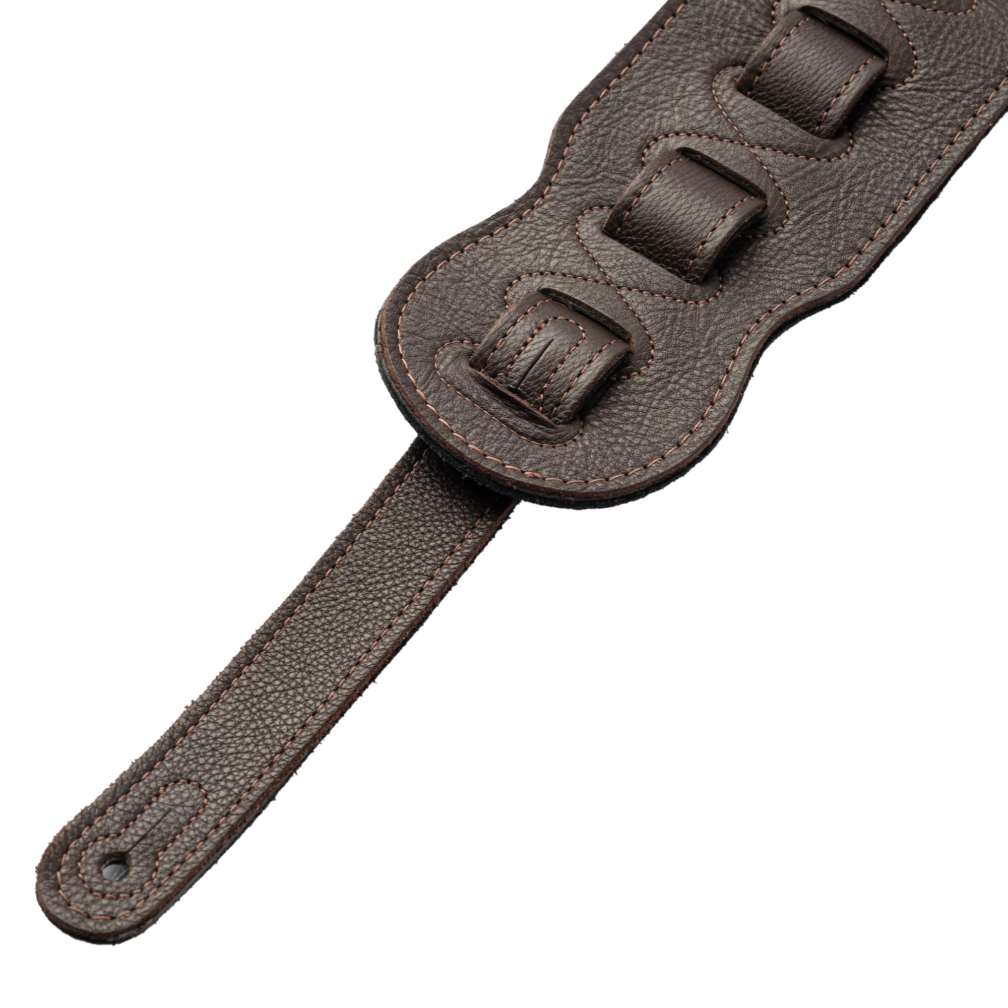 Levy’s Leathers Signature Legacy Series 4.5″ Garment Leather Guitar Strap, Dark Brown (MSS2-4-DBR)