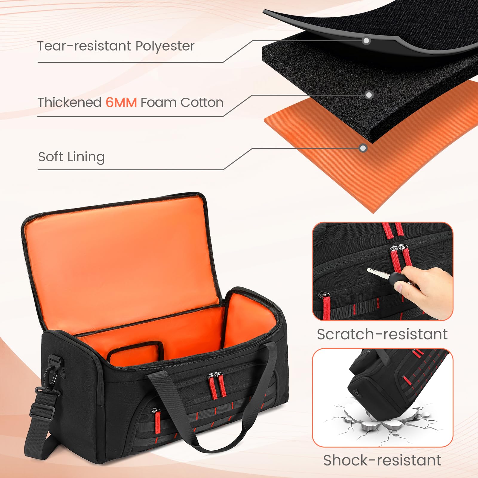 BOSSTIN Speaker Bag Compatible with JBL PartyBox On The Go/Go 2