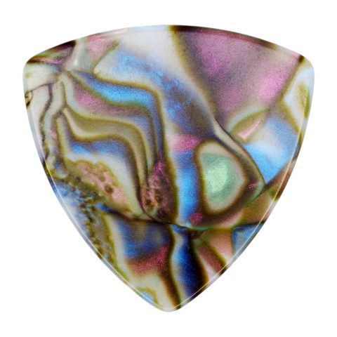 Celluloid Black Pearl Guitar Pick – 346 Rounded Triangle Shape – 24 Pack