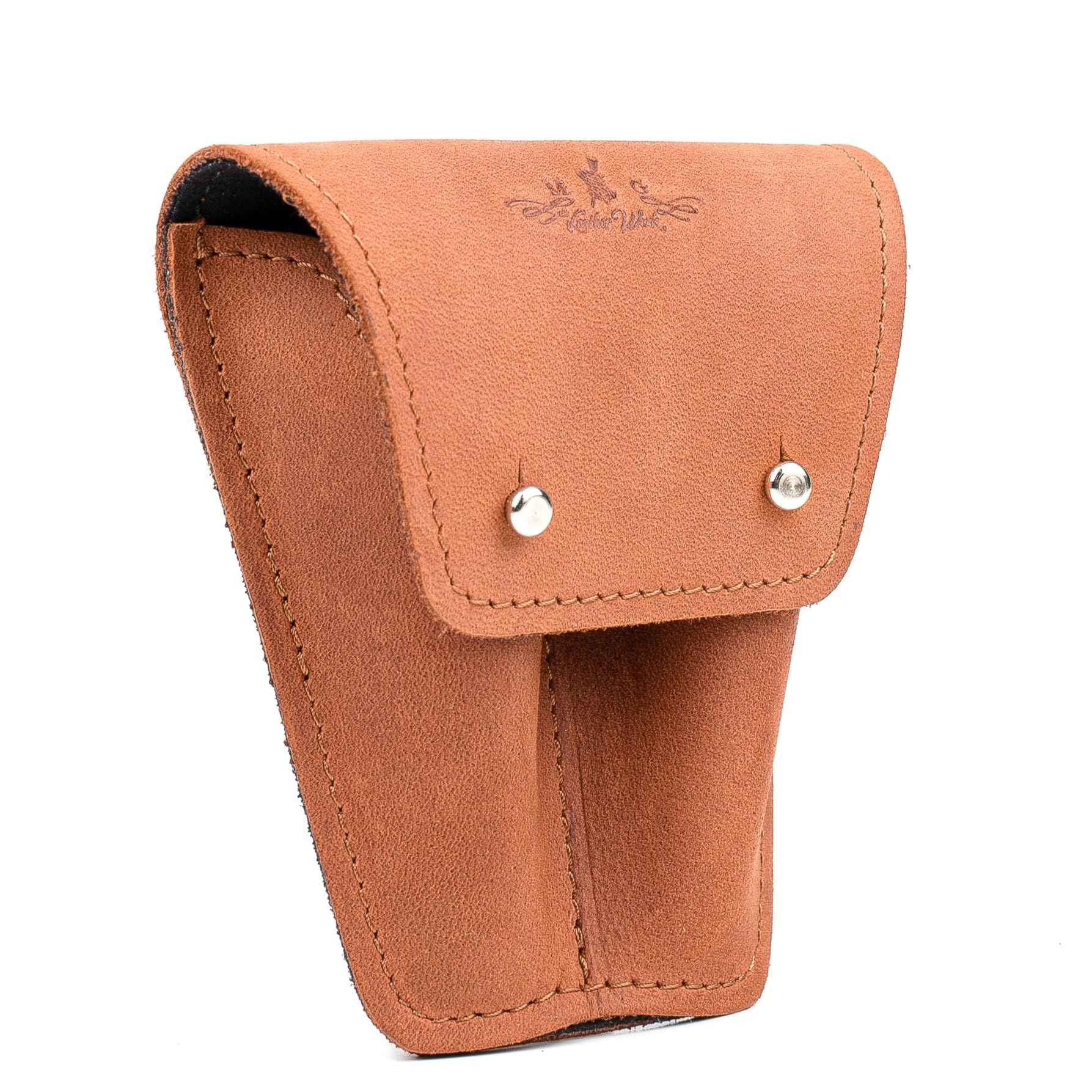 Leather Trumpet Mouthpiece Pouch DOUBLE by MG Leather Work
