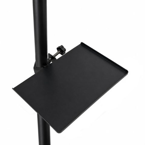 Drum Accessory Tray with Clamp, Percussion Table for Drum Set, Microphone Stand Tray, Clamp-On Drum Shelf, Adjustable Holder for Drumsticks, Headphones, Phones & Accessories, 5.5 x 8 inch