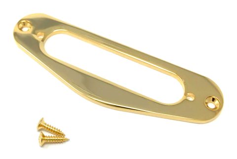 Vintage Forge Gold Metal Single Coil Pickup Mounting Ring for Fender Telecaster Guitar PRT10-GLD