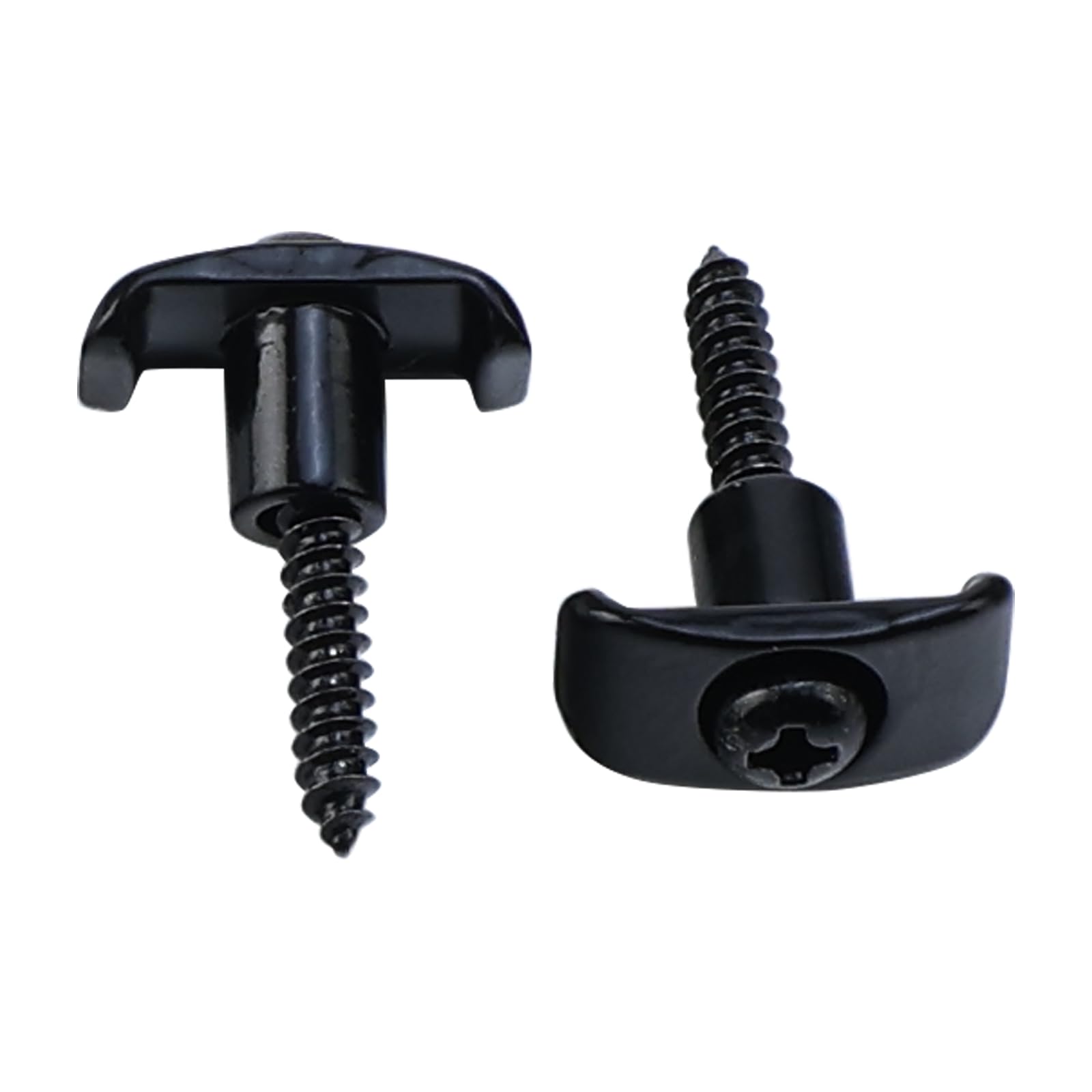 OVSAL 2 PCS Electric Guitar String Guide/Retainer Zinc Alloy String Trees for Electric Guitar Replacement Parts Black