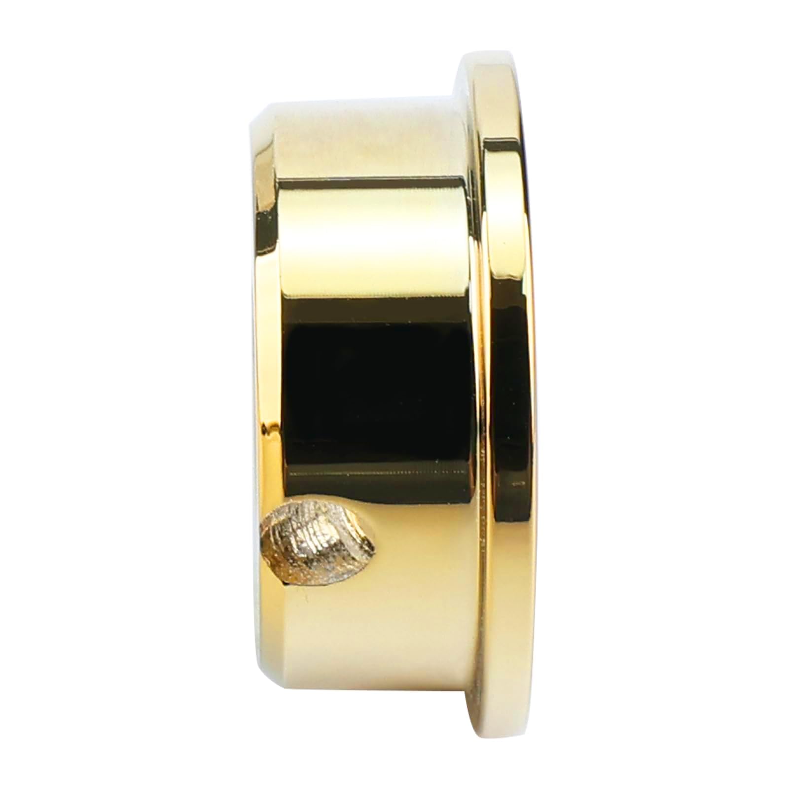 OVSAL Electric Guitar Jack Plate Zinc Alloy Metric Thread Input Jackplate Electrosocket Output Jack Plate Compatible with Fender Telecaster Tele Style Electric Guitar Replacement Parts Gold